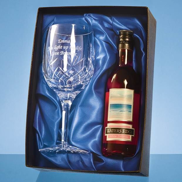 Single Goblet Gift Set with a 18.7cl Bottle of Rose Wine