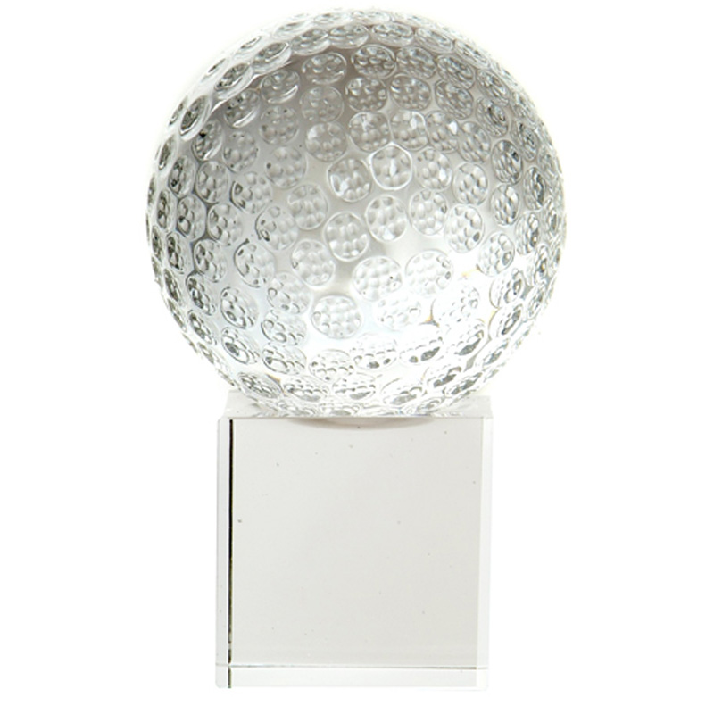 50mm Golfball Award On A Crystal Base
