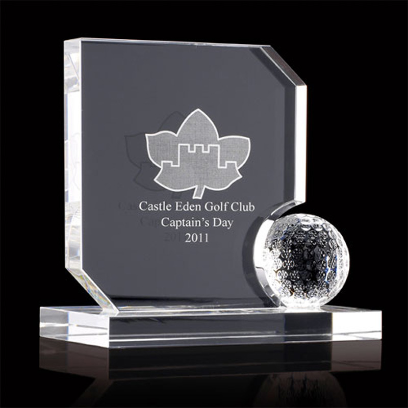 Optical Crystal Golf Ball Award