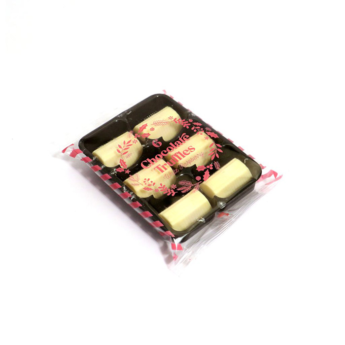 x6 White Raspberry Chocolate Truffles
