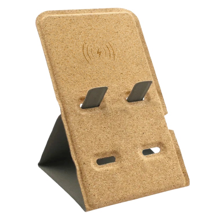 Cork Wireless Charging Phone Stand