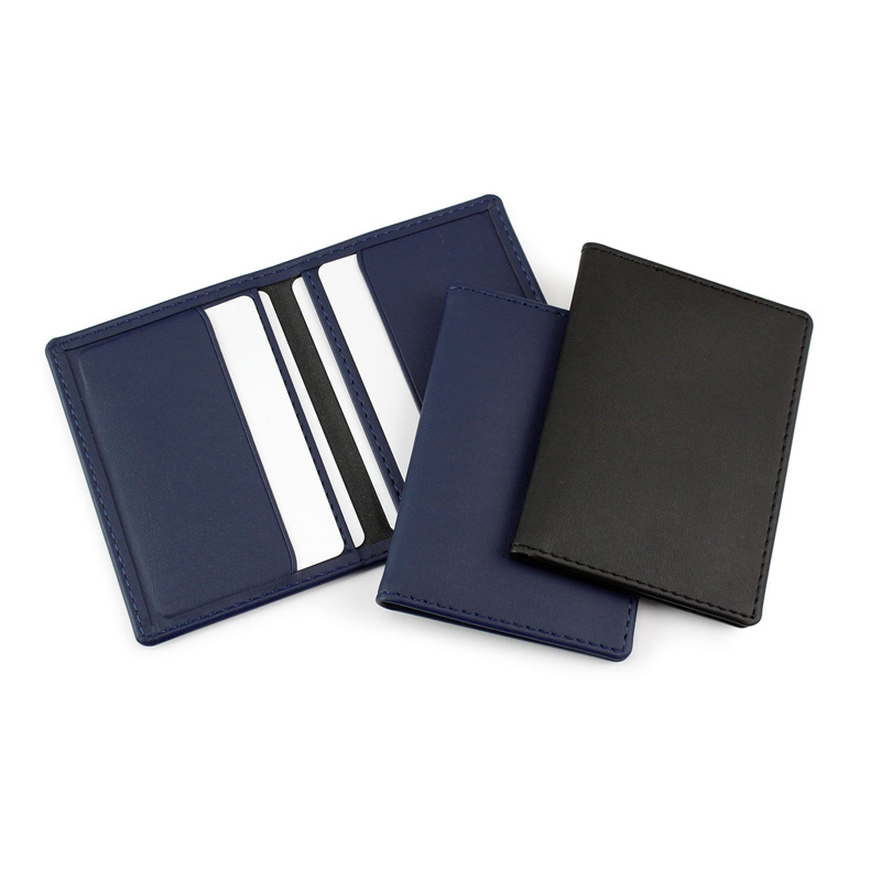 Porto Recycled Credit Card Case - Black, Navy