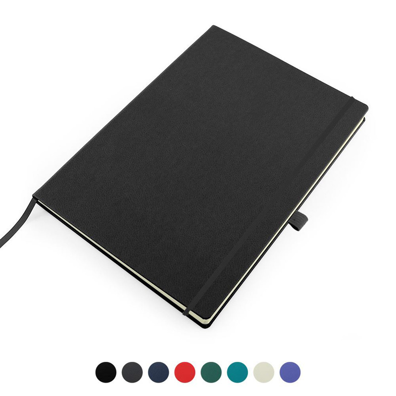 Eleather A4 Casebound Notebook with Elastic Strap and Pen Loop