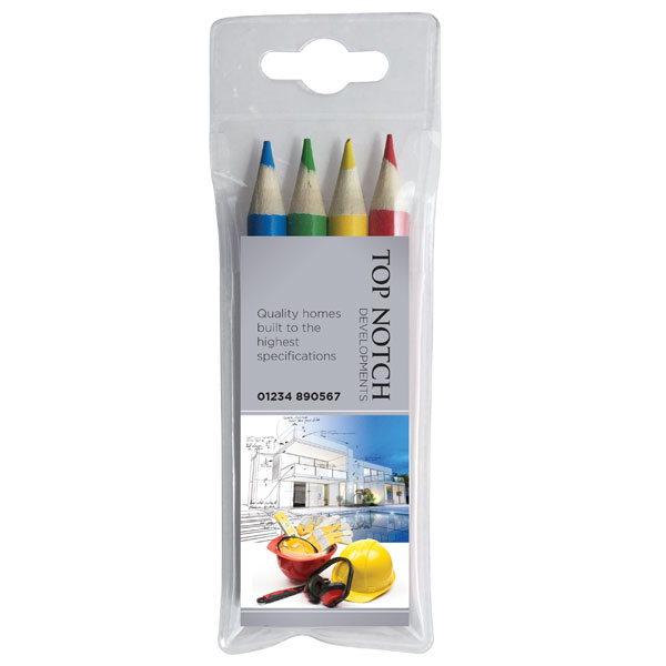 4 pack Colouring Pencils