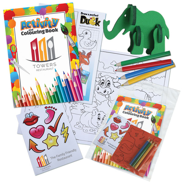 Childrens Activity Pack with foam character
