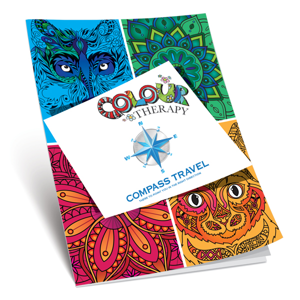 Grown Up Colouring Therapy Book A4 - 8 pages