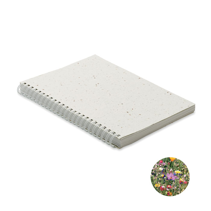 A5 Seed Paper Cover Notebook - 100 Sheets