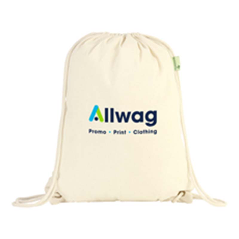 Recycled Cotton Drawstring Bag