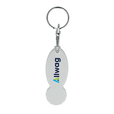 Trolley Stick Oval Keyring