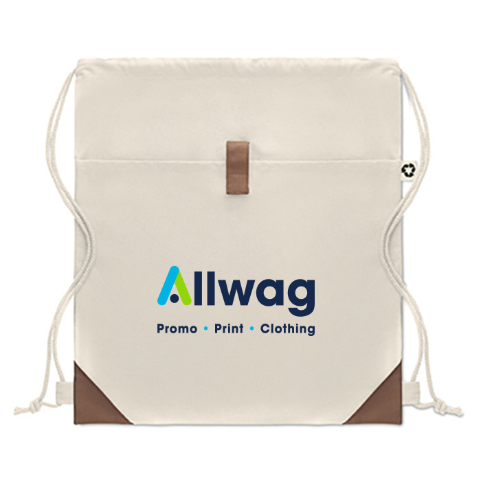 Recycled Cotton Drawstring Bag