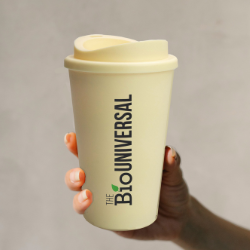 Branded reusable drinks mug