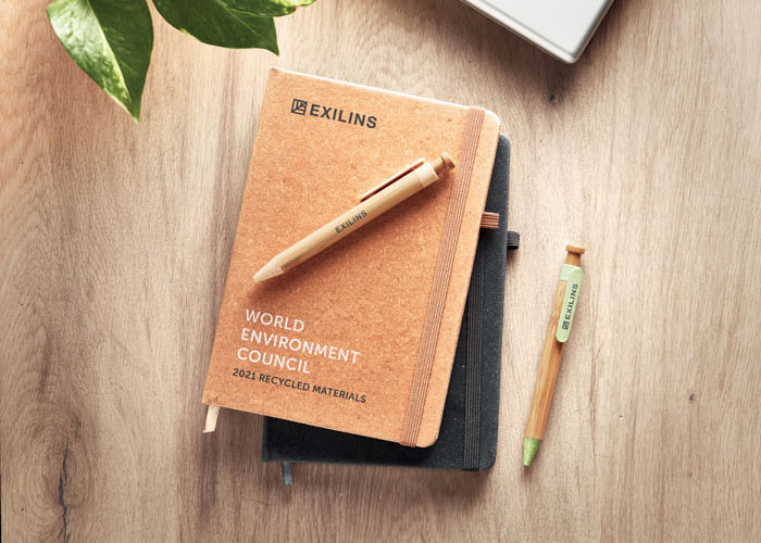 Eco notebook and pen 