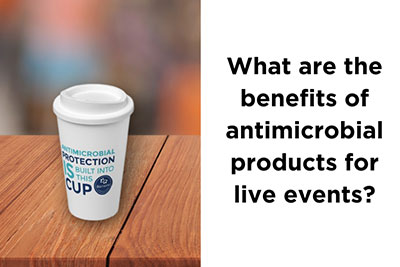 What are the benefits of antimicrobial products for live events?