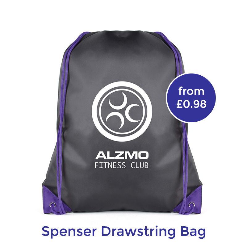 branded drawstring bag