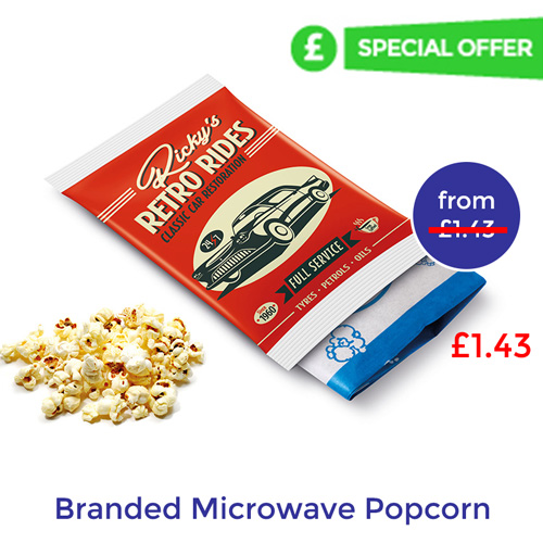promotional microwave popcorn