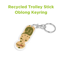 Recycled Branded Trolley Coin Keyring