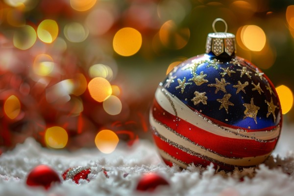 Canadian festive scene