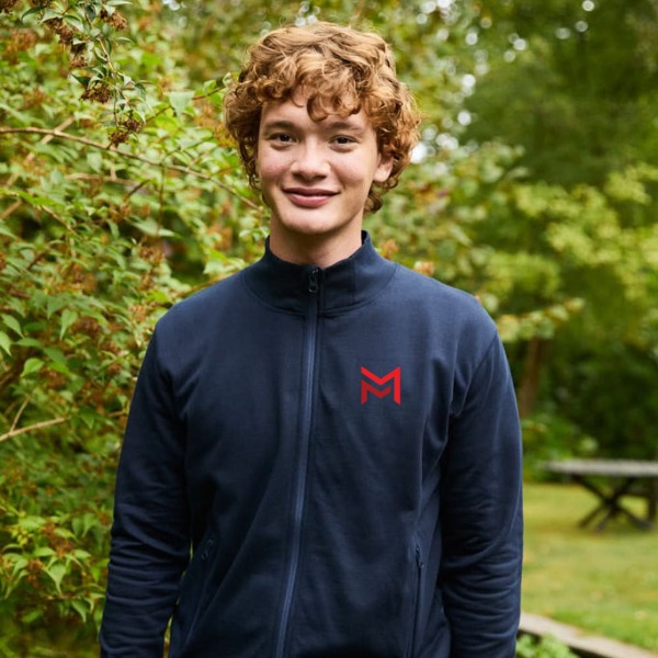 Neutral unisex high neck jacket