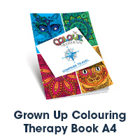 Branded Grown Up Colouring Therapy Book