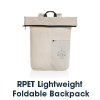 rPET Lightweight Foldable Branded Backpack