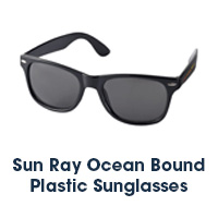 Recycled Ocean Bound Plastic Branded Sunglasses.