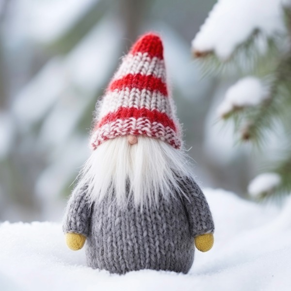 Nisse or Tomte, Scandinavian gnome-like winter spirit.
