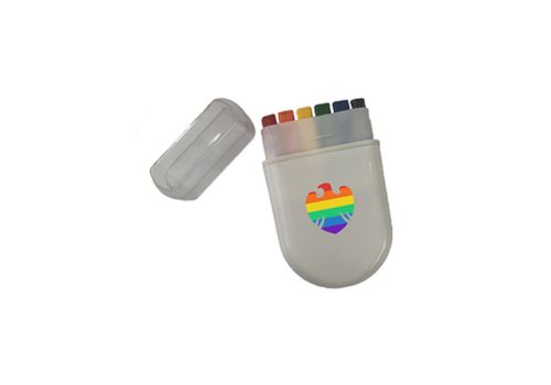 Branded Pride rainbow facepaint