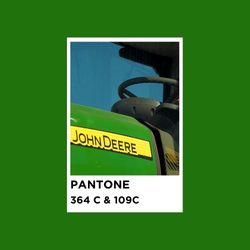 John Deere Pantone Colours 