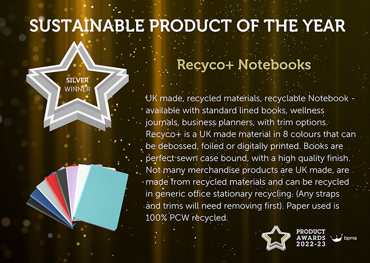 Recycled and Recyclable Branded Notebook