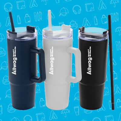 Branded recycled plastic tumbler