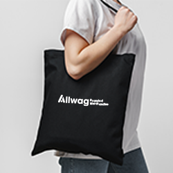 Branded sustainable tote bag