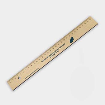 Green and Good Wooden Ruler 30cm - Sustainable