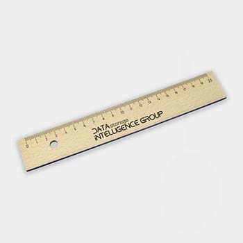 Green and Good Wooden Ruler 20cm - Sustainable