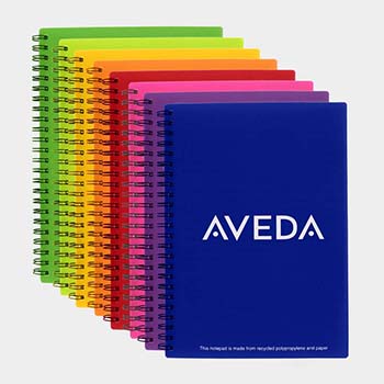 Green and Good A5 Polypropylene Wire Notebooks - Recycled