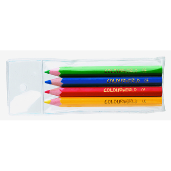 Colourworld Half Length Pencils Wlt 4 