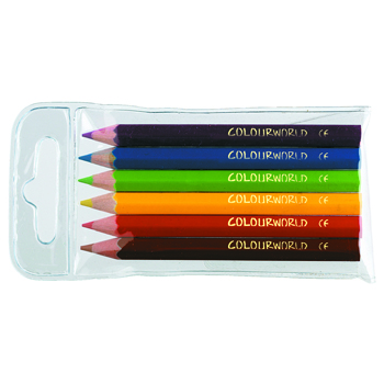 Colourworld Half Length Pencils Wlt 6 