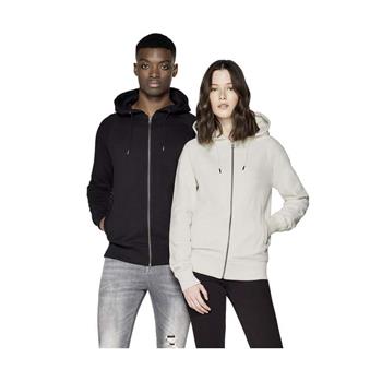 Unisex Organic Zipped Hooded Jacket