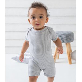 BabyBugz Baby Short Sleeve Striped Bodysuit