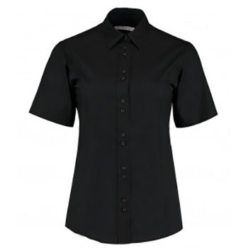 Kustom Kit Ladies Short Sleeve Tailored City Business Shirt