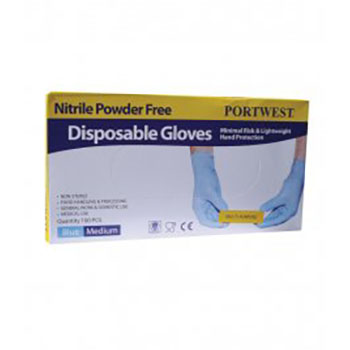 Portwest Powder Free Nitrile Disposable Gloves