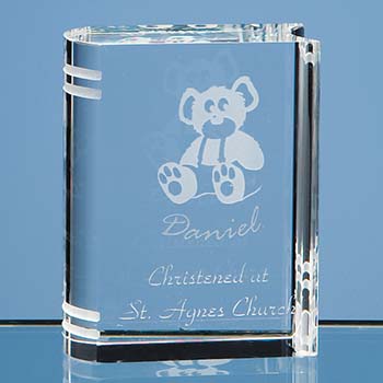 6cm Optical Crystal Miniature Book