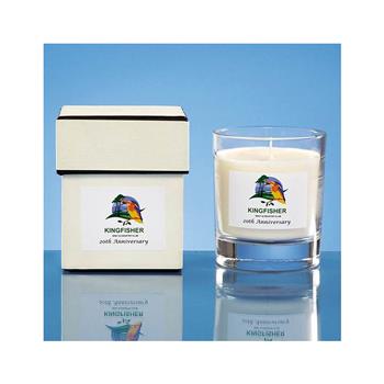 240g Clear Glass Scented Candle in a Lidded Gift Box