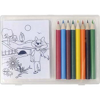 Set Of Colouring Pencils and Colouring Sheets      