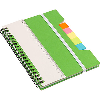 Lined Notebook with TABS and Ruler