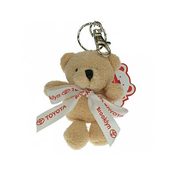 Toby Keyring Bear With Bow