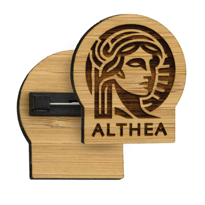 Bamboo Promotional Badges-50mm