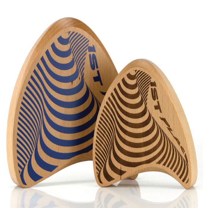 Round Real Wood Block Award