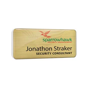 Personalised Plastic Name Badges with Clear Dome Finish