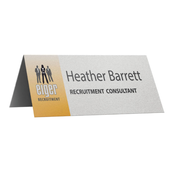 Metal V Desk Plate 90mm