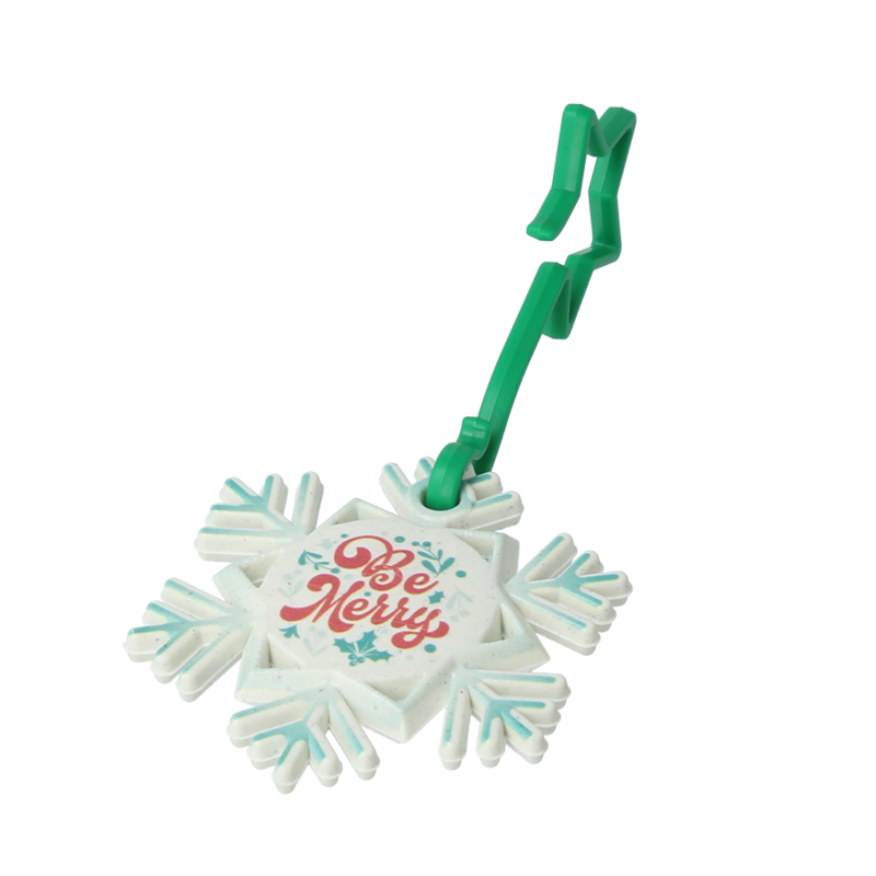 Recycled Plastic Snowflake Christmas Decoration